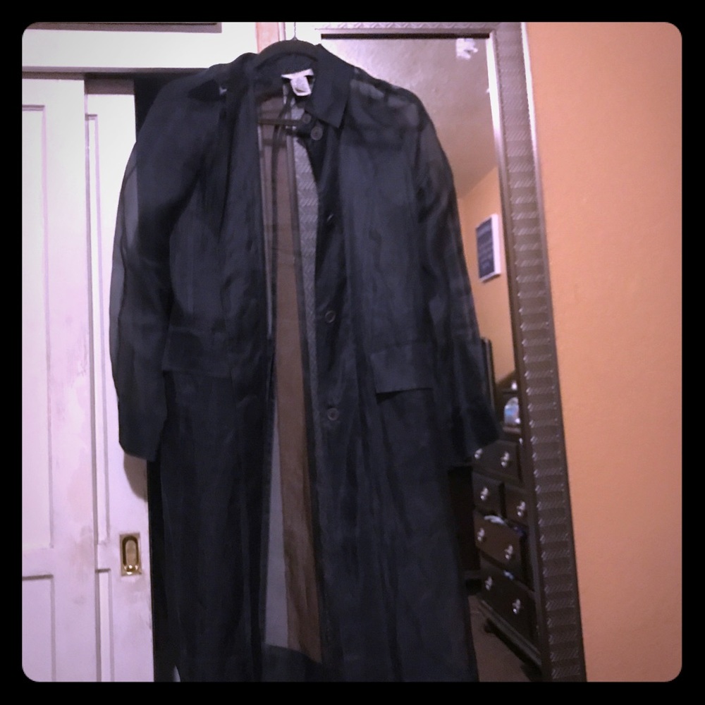 Bcbg long sheer coat